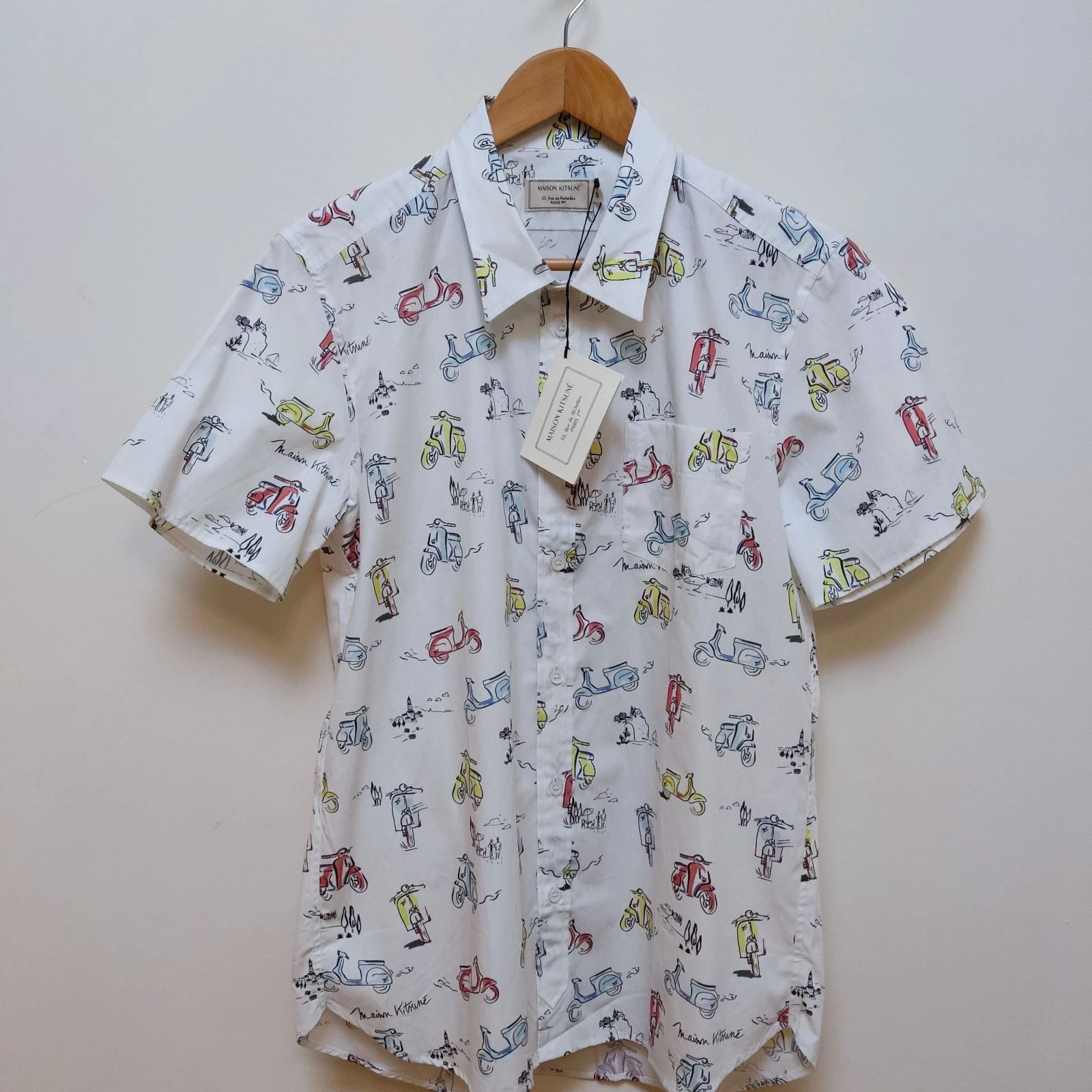 Maison Kitsuné Taille M / 40 Chemise à manches courtes Mup Imprimé multicolore – photo 2